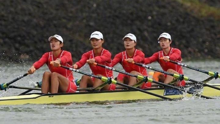 中国队夺得赛艇世锦赛女子四人双桨冠军